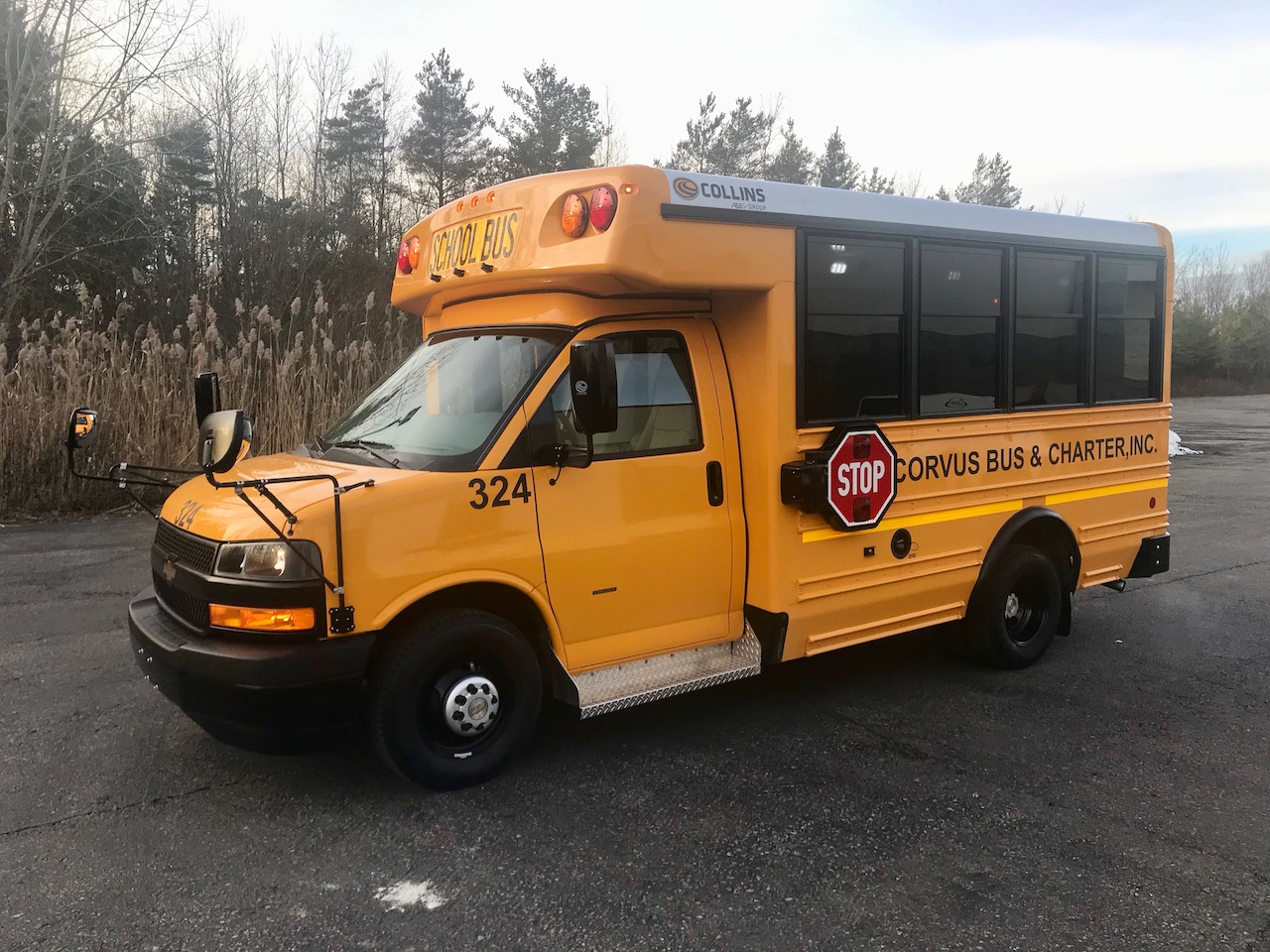 Collins School Bus to Corvus Bus & Charter, Inc. Gorman Enterprises