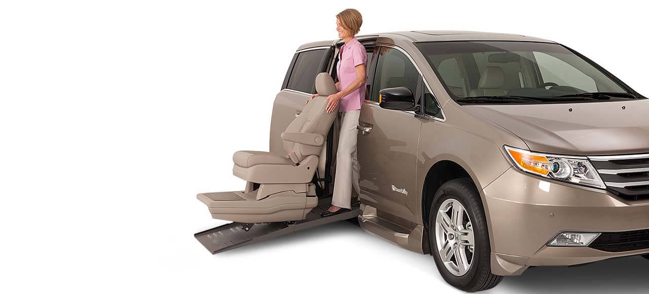 Wheelchair Van Feature Step And Roll Seating