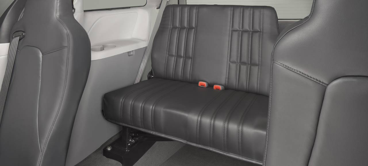 Wheelchair Van Feature UnfoldedRearBenchSeat